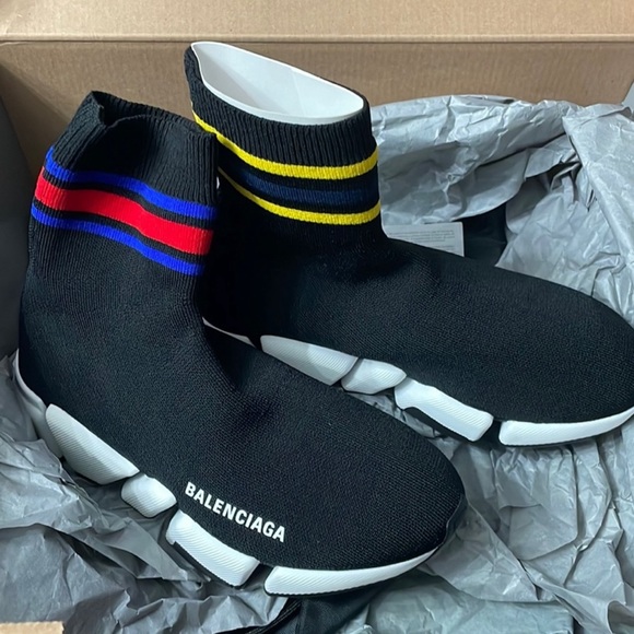 Balenciaga speed 2.0 LT stripe sock sneaker - Picture 8 of 8